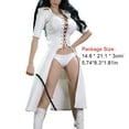 thumbnail image 5 of Ropa de muñeca 1/6 escala Figura femenina traje blanco rojo negro accesorios accesorios sexy cuerpo juguetes regalos de cuero alta simulación blanco sidaley FN001630-01, 5 of 5