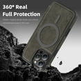thumbnail image 7 of Designed for iPhone 16 Pro Magnetic Flip Phone Case,With RFID Blocking Card Slots,Compatible with Mag-Safe,PU Leather Shockproof Anti-fall Flip Folio Ultra Slim Wallet Phone Case,Gray, 7 of 7