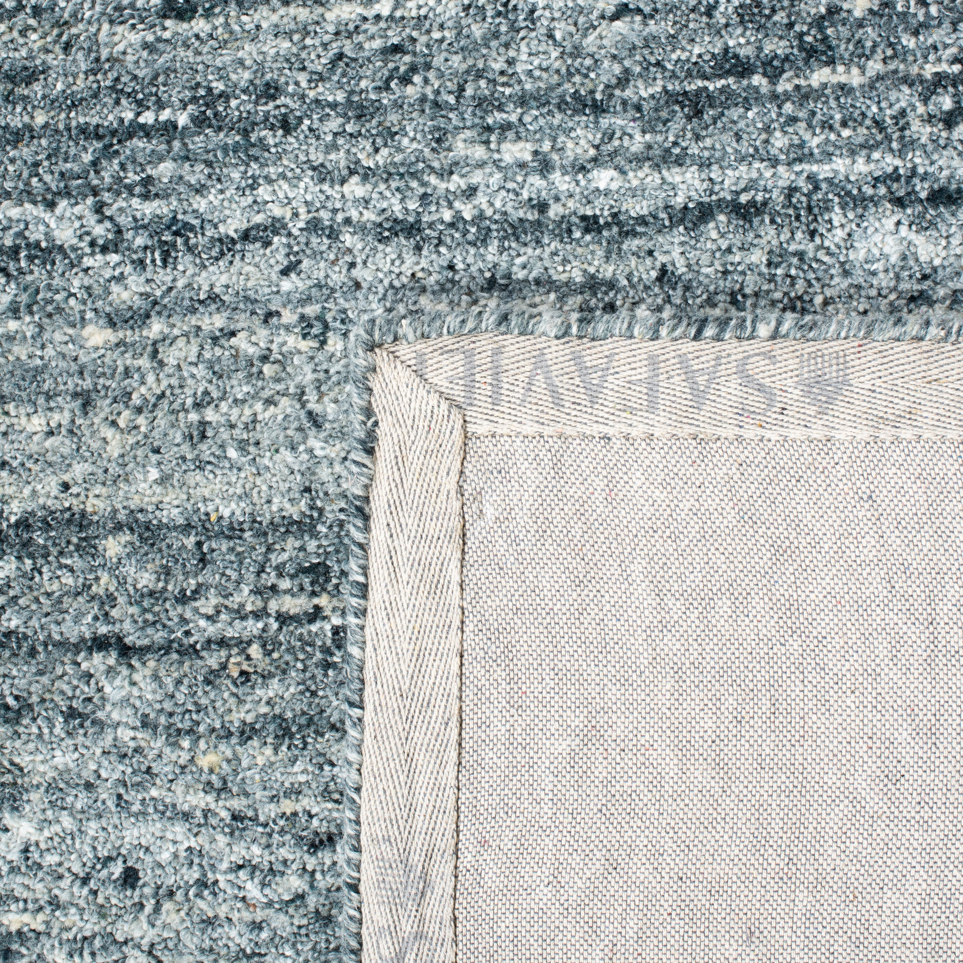 Safavieh Himalaya Flanagan Solid Area Rug, Blue/Gold, 8' x 10'