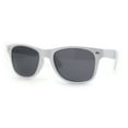 thumbnail image 1 of Classic Iconic Pop Color Horn Rim Sunglasses White Black, 1 of 4