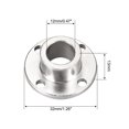 thumbnail image 3 of Unique Bargains 12mm Inner Dia H13*D18 Rigid Flange Coupling Motor Guide Shaft Coupler Connector for DIY Parts 4Pcs, 3 of 4