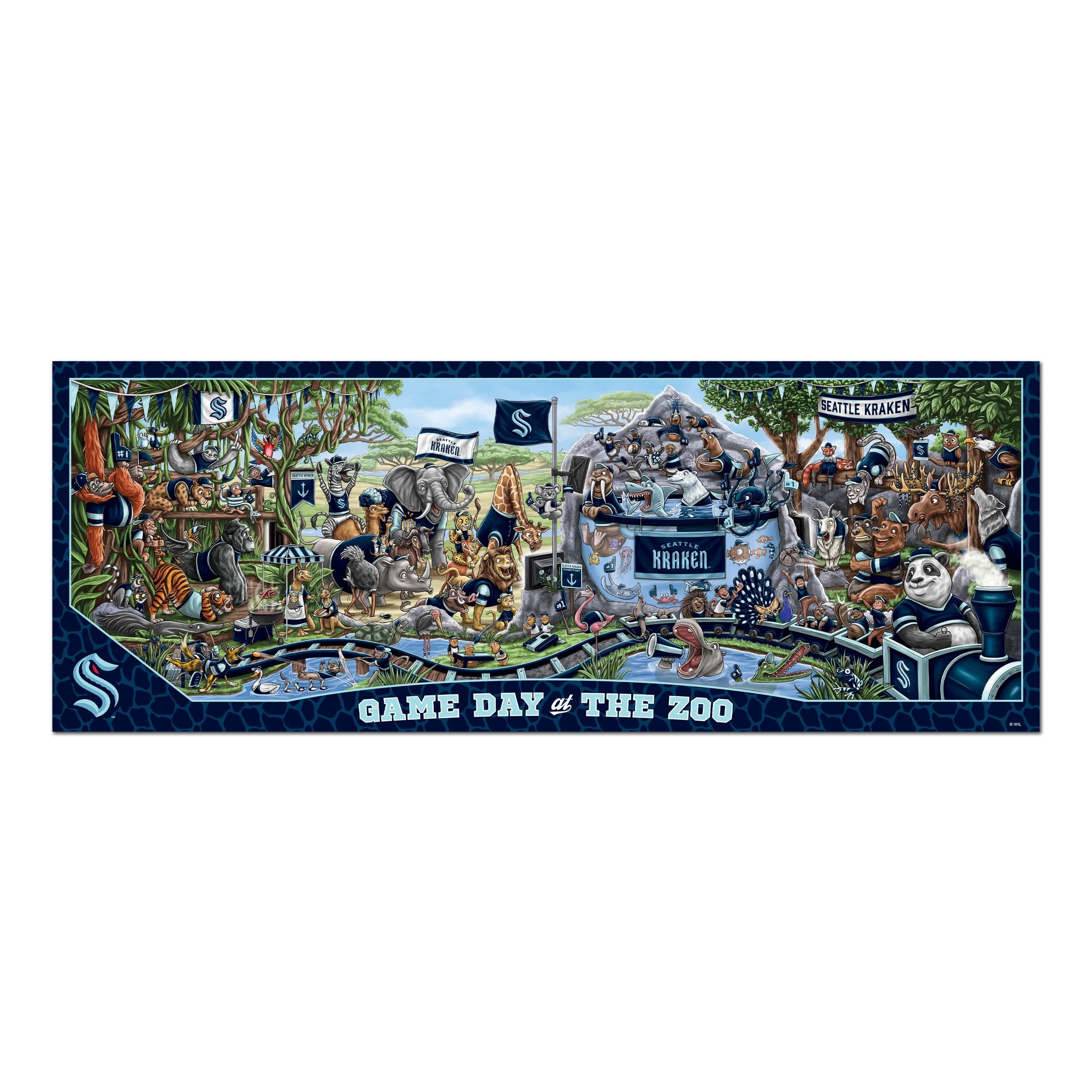 YouTheFan NHL Seattle Kraken Game Day at the Zoo - 500 pc Puzzle