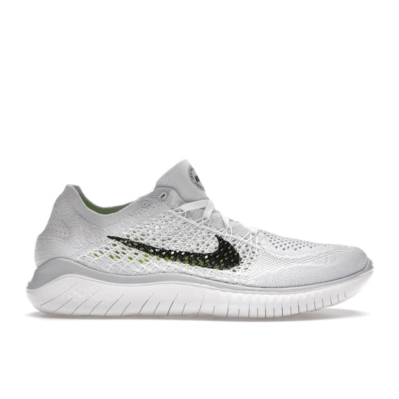 Nike Women's Free RN Flyknit 2018 White Pure Platinum Running Shoes, from StockX