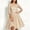 Rose Gold, variant on Plus Size Dresses for Curvy Women Midi Dresses 3/4 Sleeve Round Neck High Waist A-Line Dress Sequined Evening Gown Cocktail Rose Gold 2X