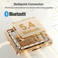 thumbnail image 4 of Edifier V80 Écouteurs Hybrides à Réduction de Bruit Active, Casque Sans Fil Bluetooth avec 45H d'Autonomie Audio Haute Résolution Charge Rapide Connexion Multipoint pour Voyage Maison Bureau - Marron, 4 of 7