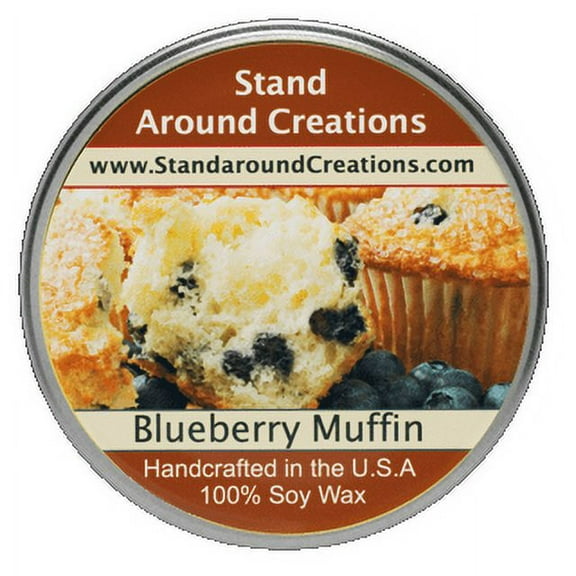 BLUEBERRY MUFFIN TUREEN 3-OZ. ALL NATURAL SOY CANDLE