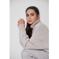 thumbnail image 7 of Women's Oversized Turtleneck Sweater, Loose Long Sleeve Ribbed Knit Pullover for Everyday Wear, 7 of 7