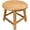 Natural, variant on CONSDAN Step Stool, USA Grown Oak, Handcrafted Solid Wood Stool, 9" Low Stool(Chocolate)