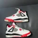 thumbnail image 3 of Ni - ke Size 6.5 - Ni - ke Air Jordan 4 Retro OG GS Fire Red 2020 Men's Shoes - 408452 160, 3 of 5