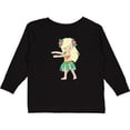 thumbnail image 3 of Inktastic Blonde Hula Girl Girls Long Sleeve Toddler T-Shirt, 3 of 5
