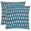Taylor Decorative Pillows in Blue - Set of 2 (22 in. L x 22 in. W (6 lbs.))