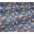 thumbnail image 5 of oneOone Cotton Jersey Light Blue Fabric Check Patchwork Diy Clothing Quilting Fabric Print Fabric By Yard 58 Inch Wide, 5 of 6