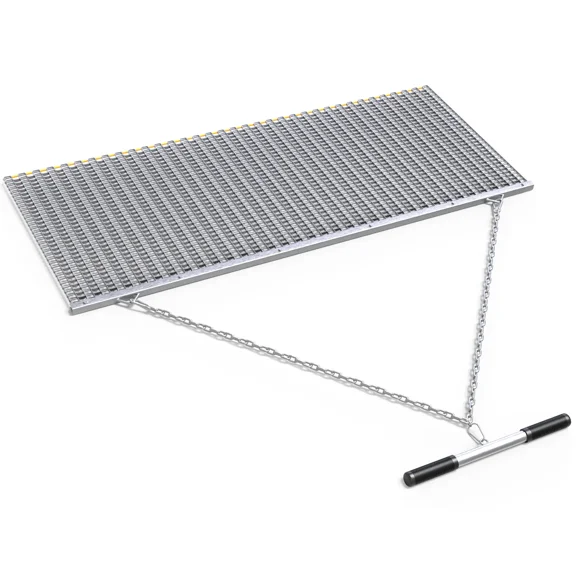 RVNI 6' x 3' Drag Mat Heavy Duty Zinc & Steel Mesh Field Surface Leveling for ATV UTV