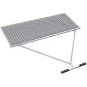 LEDKINGDOMUS 6' x 3' Drag Mat Heavy Duty Zinc & Steel Mesh Field Surface Leveling for ATV UTV