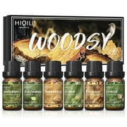 HIQILI Woodsy Set, 6PCS 10mL Pure Fragrance Oil Set for Massage, Skin, Beauty, DIY Perfume, Diffuser