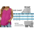 thumbnail image 5 of MOSHU Plus Size Tank Tops for Women Henley Sleeveless Shirts Summer Button Down Womens Tops, 5 of 7