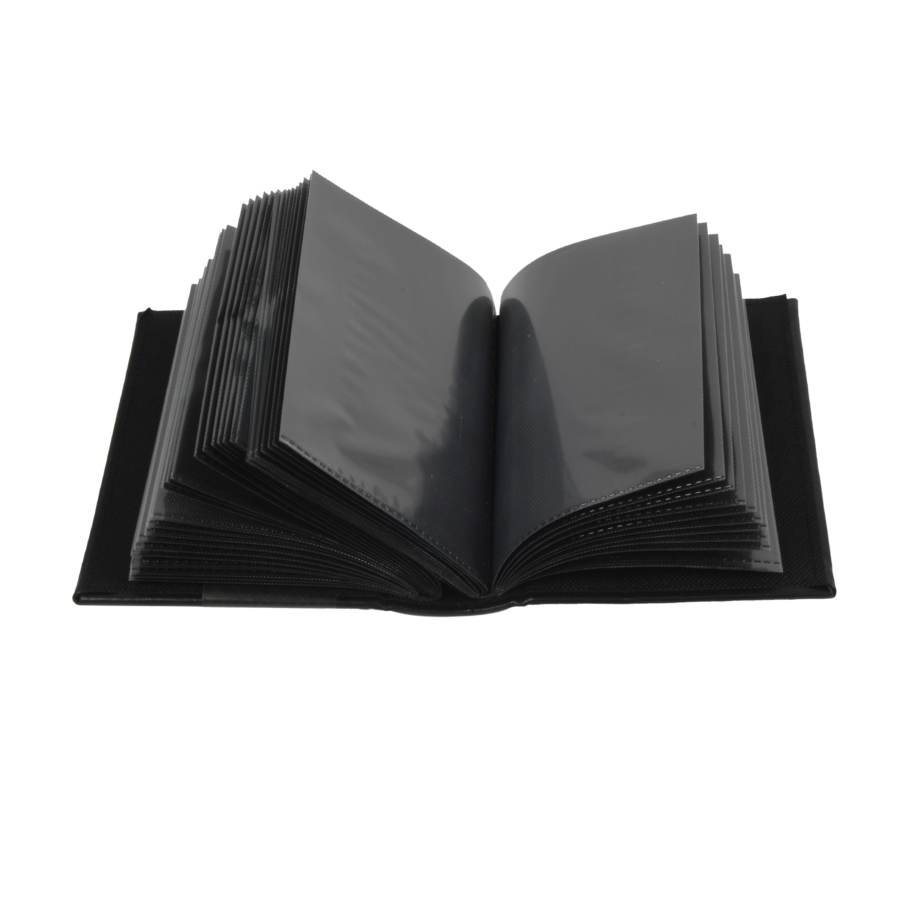 (2 pack) New View Gifts Faux Leather Mini Photo Album-Black
