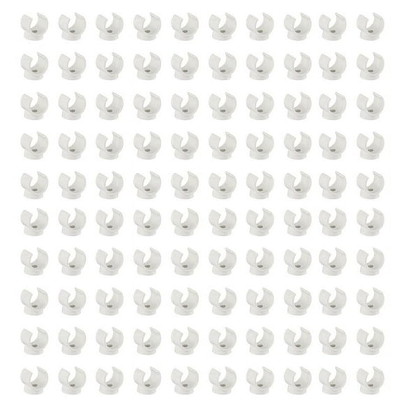 PEX Clips Pipe Clamp, 100Pcs 1/2 Inch Clamp for PVC Water Pipes and Tubing Hoses, Plastic U-Shaped Tools