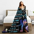 thumbnail image 4 of Yibo Anniversary Birthday Gift for Her Romantic I Love You Weeding Gift for Women to My Wife Super Soft Flannel Blankets, 4 of 7