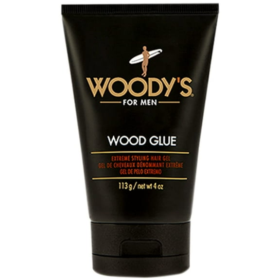 Woody’s Extreme Hold Hair Gel for Men, High Shine Styling Gel, Non-Flaking, 4 oz