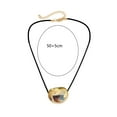 thumbnail image 3 of Oval Bead Clavicle Chain Fashionable Geometric Pendant Necklace, 3 of 3