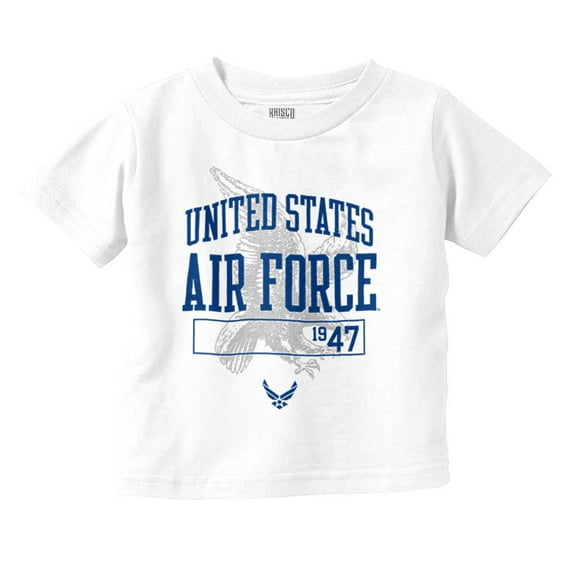 US Air Force USAF Logo Bald Eagle Toddler Boy Girl T Shirt Infant Toddler Brisco Brands 6M