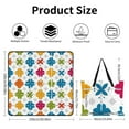 thumbnail image 2 of Colored Grid Geometry Outdoor Picnic Blanket, Foldable Waterproof Beach Mat, Portable Beach Blanket for Beach Camping, Hiking, Family Concerts, 2 of 7