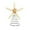 Yellow, variant on Resin Artificial Starfish Decoration with Iron Spring Base, Craft Figurine Tree Topper for Holiday Tree and Home Party Ambiance Decor 9.8In