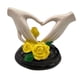 thumbnail image 3 of Escultura de mano de corazón, escultura de corazón de , regalo, figuras de gestos de mano, estatua de de amor, figura artística para centro, 3 of 9