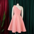 thumbnail image 6 of AURA Plus Size Women Off Shoulder High Waist Pleated A Line Midi Banquet Party Dress, 6 of 9