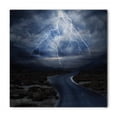 thumbnail image 1 of Nature Bandana, Thunderstorm over Road, Unisex Head and Neck Tie, by Ambesonne, 1 of 2