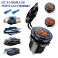 thumbnail image 1 of Muyoka Toma de encendedor de cigarrillos para coche, puerto USB dual, adaptador de corriente, cargador, divisor de carga rápida Muyoka Hogar, 1 of 7