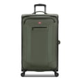 thumbnail image 3 of SWISSGEAR Stride Expandable Large Checked Spinner Luggage, Olive Green, 8 Wheels & Built-in TSA Lock, 3 of 21