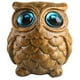 thumbnail image 1 of GOOHOCHY Estatua de madera tallada en forma de búho, adorno de búho tallado en madera, adorno decorativo para el hogar, 1 of 8
