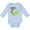 AE-Light Blue, variant on My Great Aunt Loves Me- Cute Turtle Boys or Girls Long Sleeve Baby Bodysuit