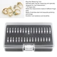thumbnail image 3 of Sizer Measuring Tool Portable Exquisite Polishing Stainless Steel Finger Rings Gauge  Sizer Tool Kit With Storage Box, 3 of 8