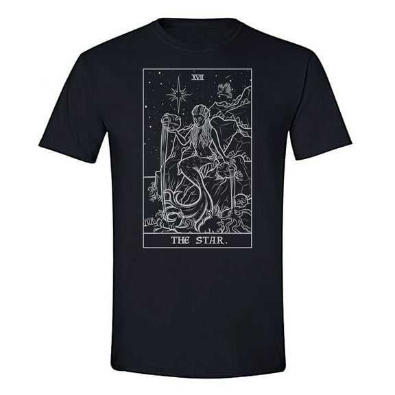 The Ghoulish Garb The Star Tarot Card Shirt Terror Tarot Shadow Edition Small