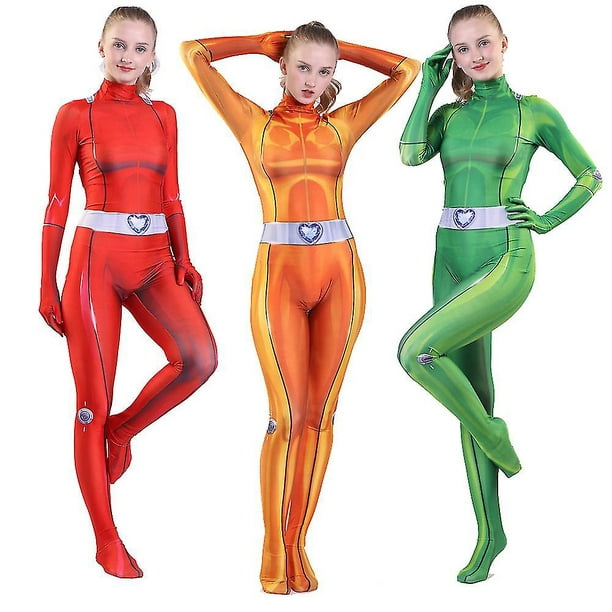 Totally Spies! Clover Red Spandex Superhero Costume