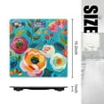 thumbnail image 2 of Bathroom Scale, Highly Accurate Digital Body Scale,Precisely Measures Weight up to 400 lbs-Vibrant Acrylic Painting Of Bold Colorful Flowers, 2 of 4
