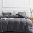 thumbnail image 1 of Duvet Cover Queen Piece Prewashed Ultra Soft Queen Bedding Set Features Zipper Closure and Corner Ties Includes Duvet Cover x & Pillowcases No Comforter, 1 of 7