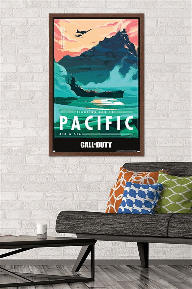 Call of Duty: Vanguard - Pacific Wall Poster, 22.375" x 34", Framed