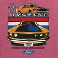 thumbnail image 6 of Wild Bobby, Mustang Powered by Ford Performance Cars and Trucks Unisex Graphic Hoodie Sweatshirt, Vintage Heather Red, Medium, 6 of 6