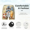 thumbnail image 5 of Daiia Hello Summer Cute Gnome Mens Swim Trunks Swim Shorts Quick Dry Swim Shorts with Mesh Lining Pockets-Large, 5 of 9