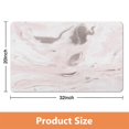 thumbnail image 4 of 20x32 inch Soft & Luxurious Bath Rug Runner – Marble Bath Mat in Modern Design, Non-Slip Microfiber Bathroom Rug, Perfect for Tub & Shower, Machine-Washable, 4 of 5