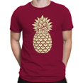 thumbnail image 2 of Smartprints Vintage Pineapple Sketch Men's T-Shirt Cardinal Red, Cotton, S, 2 of 4