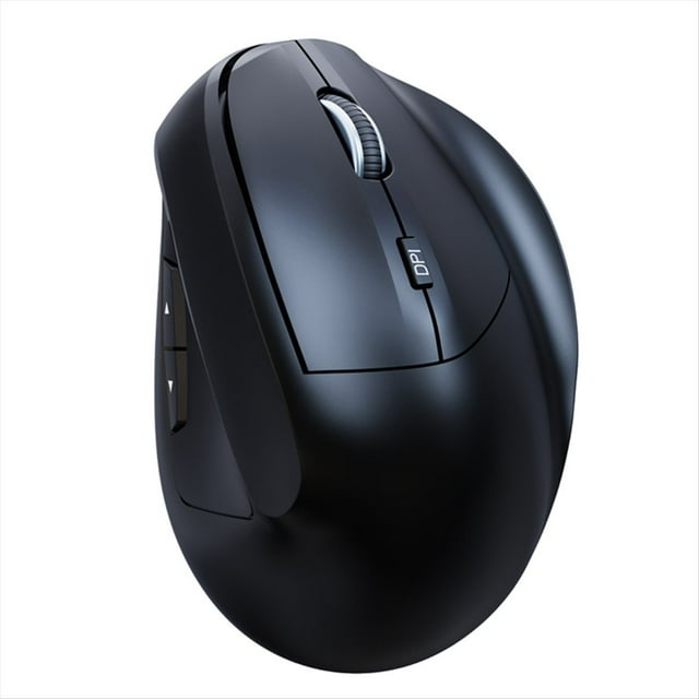 Ratón Vertical Inalámbrico Recargable de 2,4 GHz, Ergonómico, Silencioso, para PC, Portátil y de Oficina.