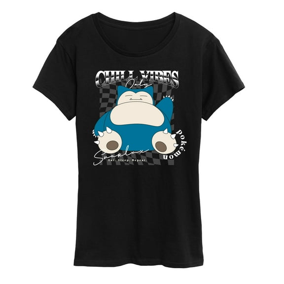 Pokémon - Snorlax Chill Vibes - Women's Short Sleeve Graphic T-Shirt
