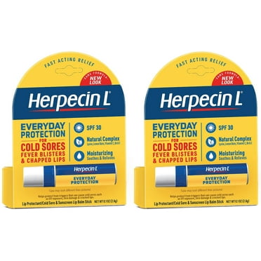 Herpecin L Lip Balm Stick, SPF 30 & Lysine, 0.1 Ounce, Tube, 2 ct. per pack
