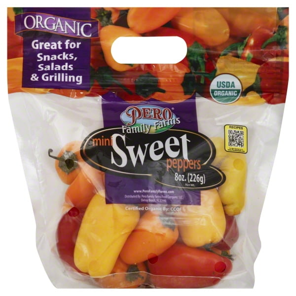 Organic Mini Sweet Peppers, 8 oz