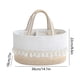 thumbnail image 3 of Uuiauoio Diaper Caddy Organizer Cotton Rope Basket Boho Nursery Decor Cute Woven Tassel Portable Diaper Organizer for Changing Table Baby Shower Gifts for Newborn Essentials, 3 of 6